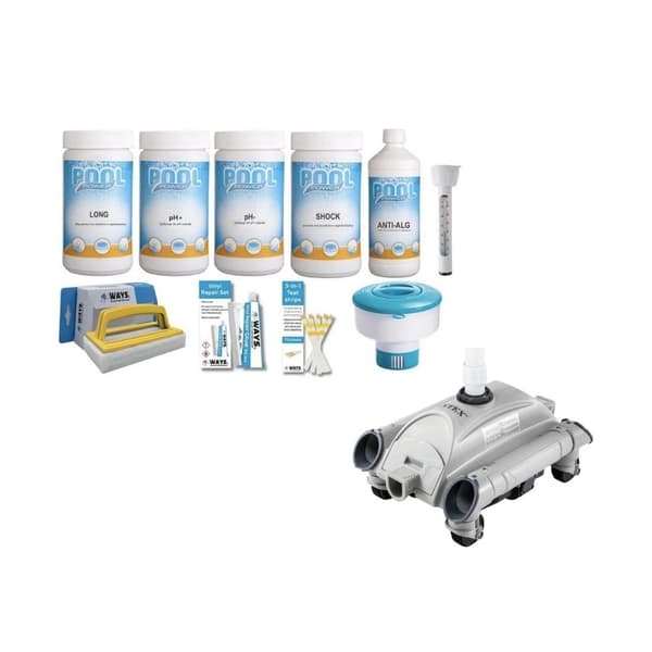WAYS - Poolvedligeholdelse - Pakke Stor Deluxe & Automatisk Pool Støvsuger
