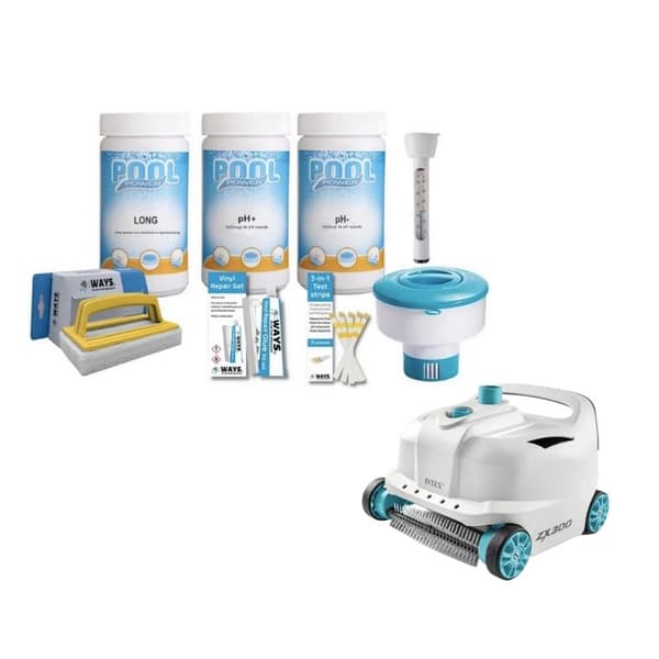 WAYS - Poolunderhåll - Paket Stor & Automatisk Pooldammsugare Deluxe