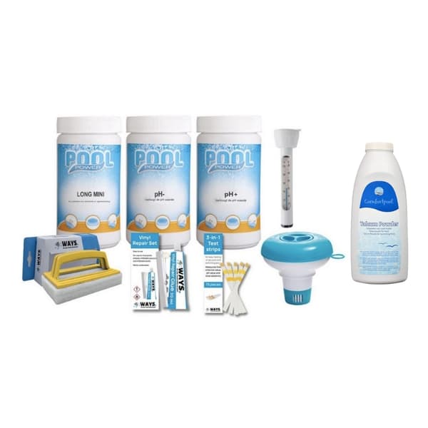 WAYS - Poolunderhåll - Paket Medium & Automatisk Pooldammsugare Kompakt