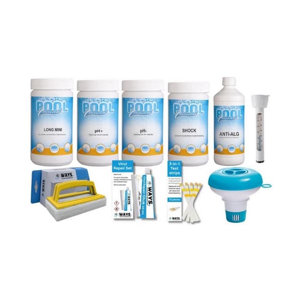 WAYS - Poolunderhåll - Paket Medium Deluxe & underhållsset