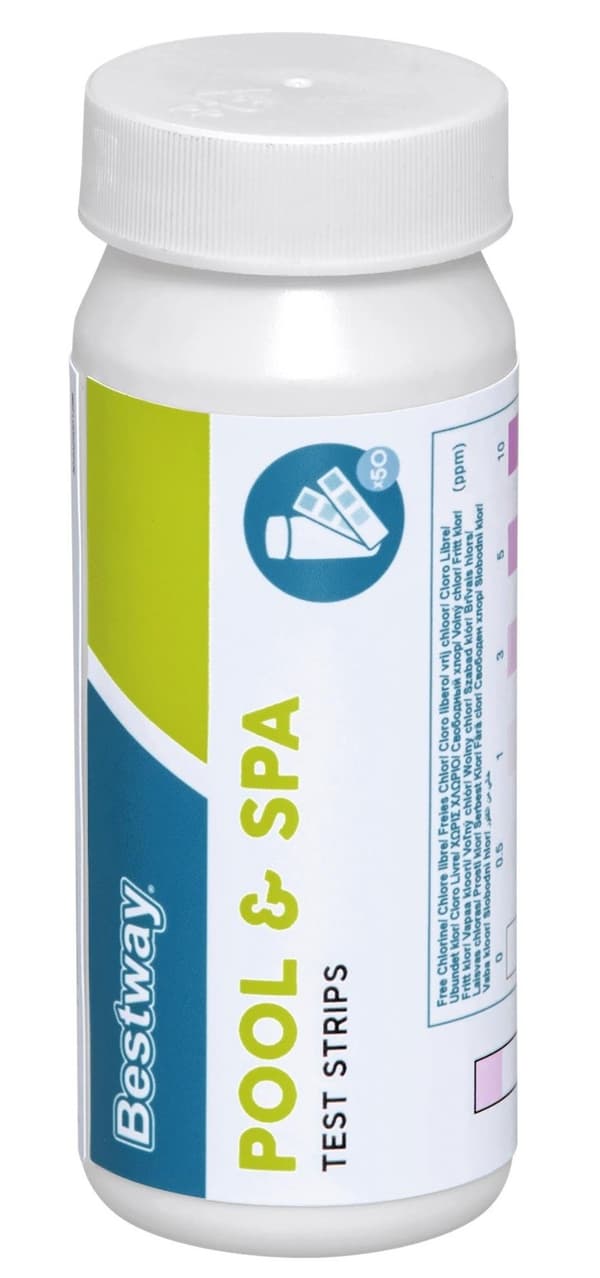 Bestway Pool / Spa teststrimmor PH/Klor/Alka (50 st.)
