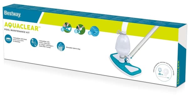 Bestway AquaClean Poolunderhållssats med Dammsugare och Skimmer