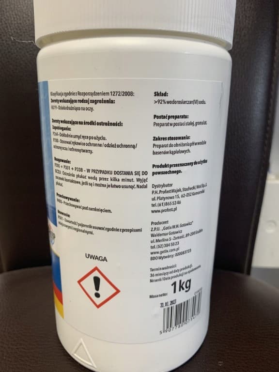 pH-arvon alentava allaskemikaalirake 1 kg
