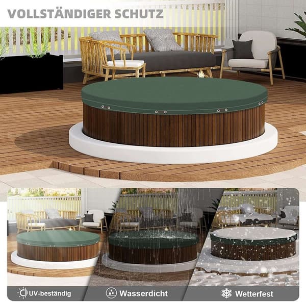 Rootz Premium Poolskydd - Poolskydd - Poolpresenning - Hållbar, UV- och algskydd, Skräpskydd - Flera storlekar (305 cm till 610 cm diameter)