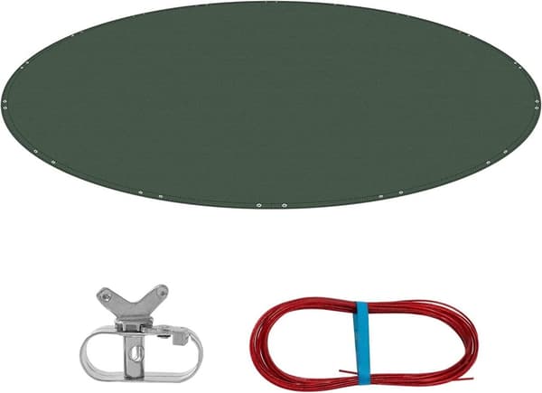 Rootz Ultimate uima-altaan kansi - Suojapeite - Säänkestävä peite - Kestävä 200 gsm PE-materiaali - Auringonvalon lohkot - Helppo asennus alumiinikiin