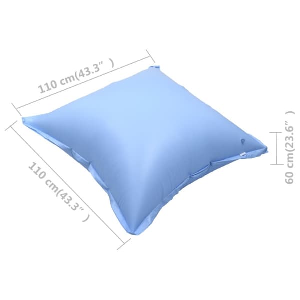 Tilbehør til poolcovere - Living oppustelige vinterpuder til fritstående poolovertræk 4 stk. PVC