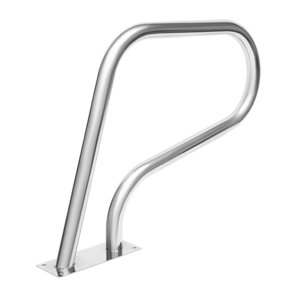 Poolræling, rustfrit stål, ergonomisk U-formet design, høj belastningskapacitet