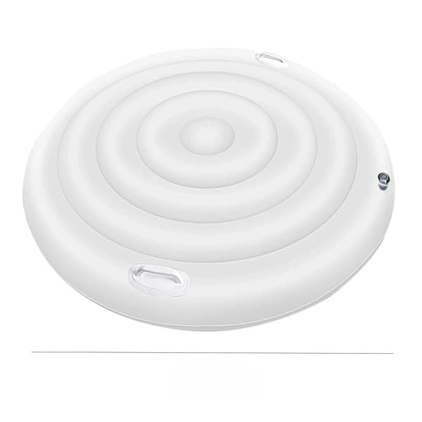 Jacuzzi Uppblåsbar Bubbelbadlock, Bekväma Handtag, Optimerad Isolering,140 cm