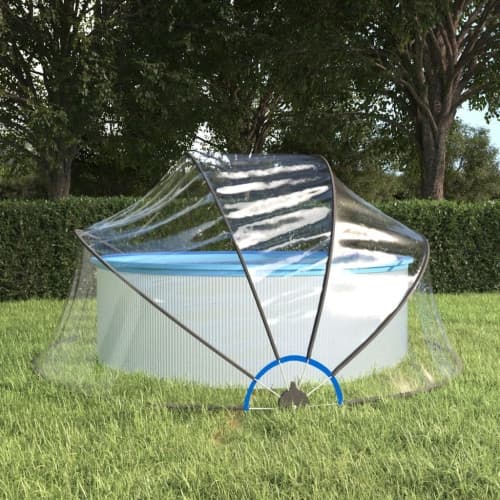 Pooltak runt 315x158 cm PVC