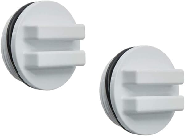 2 Pièces 1. 5 Filetée Retour Ligne Hivernage Plug Filtre Bouchon de Vidange avec O- Anneau pour Hiver Piscines Pendant Hiver Et pour Piscine Spa