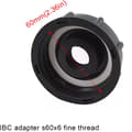 Miniatyrbild 3 av 5: IBC dräneringstankadapter delar IBC dräneringstankadapter plast vattentanklockadapter i S60x6 IBC adaptrar tillbehör grova