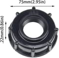 Miniatyrbild 2 av 5: IBC dräneringstankadapter delar IBC dräneringstankadapter plast vattentanklockadapter i S60x6 IBC adaptrar tillbehör grova