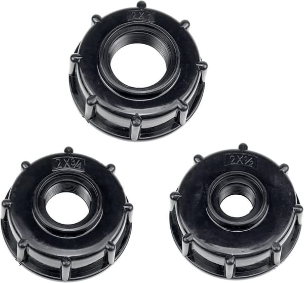 IBC dräneringstankadapter delar IBC dräneringstankadapter plast vattentanklockadapter i S60x6 IBC adaptrar tillbehör grova