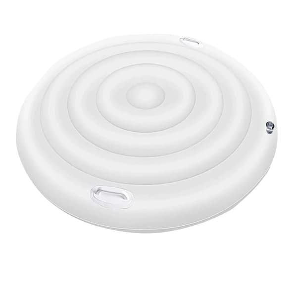 Inflatable Hot Tub Cover, Dobbelt Håndtag, Optimeret Isolering,135cm