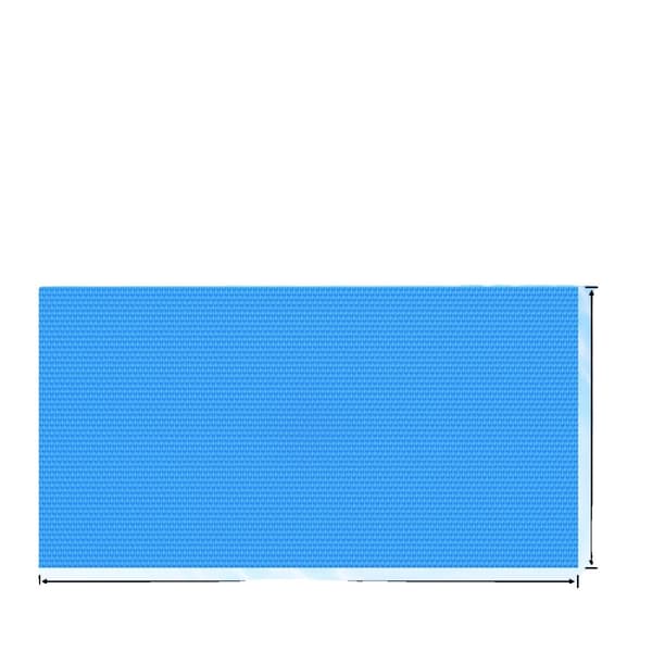 Solenergi Poolöverdrag, Filmtjocklek, Anpassningsbar Passform, Förhindrar Vattenavdunstning,36x18ft 16mil