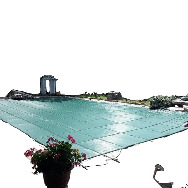 Uima-altaan kansi, tiheä verkko, kestävä materiaali, turvallisuus lapsille ja lemmikeille,16x36ft uima-altaalle, armeijavihreä