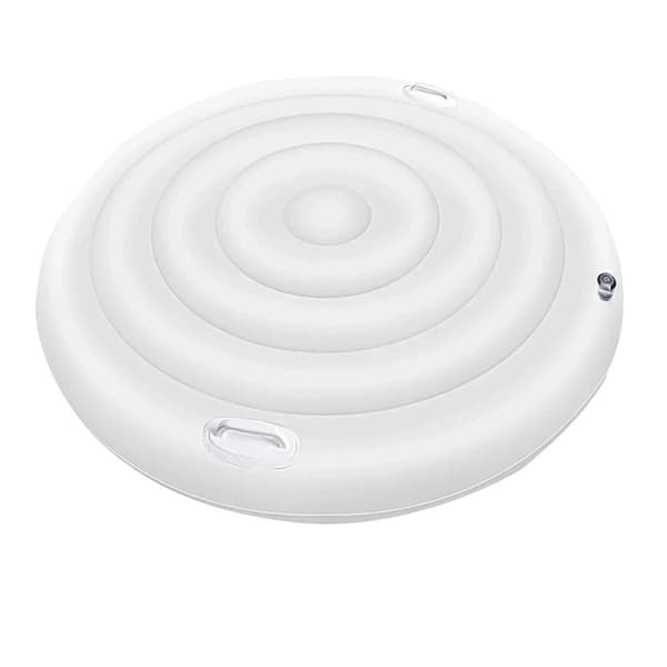 Ilmapumppuhierontakylpytynnyrin kansi, kaksoiskahvat, optimoitu eristys, kestävä PVC-suojaus,138cm