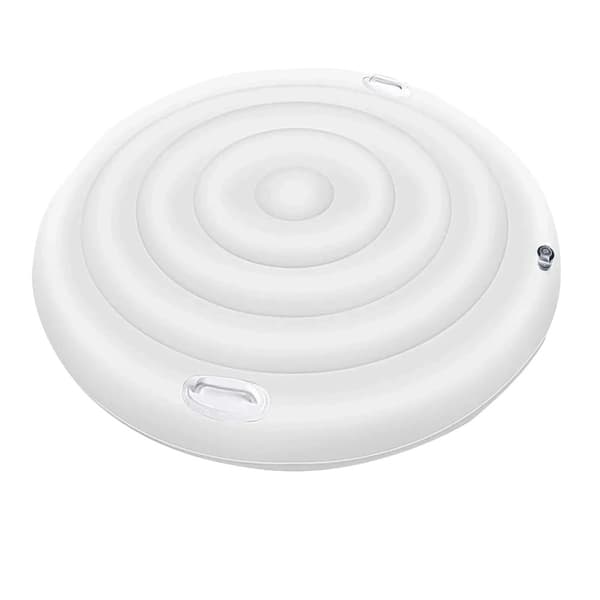 Inflatable Hot Tub Cover, Dobbelt Håndtag, Nem Oppustning, PVC Materiale,140cm