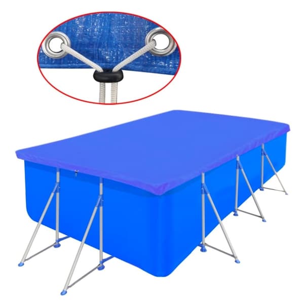 vidaXL Uima-altaan suoja PE suorakaide 90 g/sqm 400 x 207 cm
