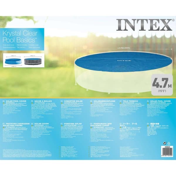 INTEX Uima-altaan aurinkoenergiasuoja pyöreä 488 cm