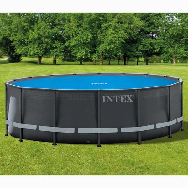 INTEX Poolöverdrag solenergi runt 488 cm