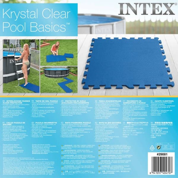 INTEX Uima-altaan pohjasuojat 8 kpl 50x50 cm sininen