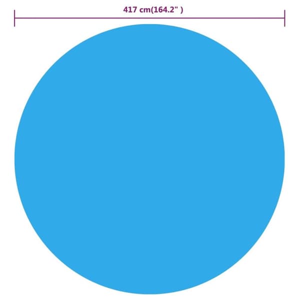 vidaXL Bassengtrekk blå 417 cm PE