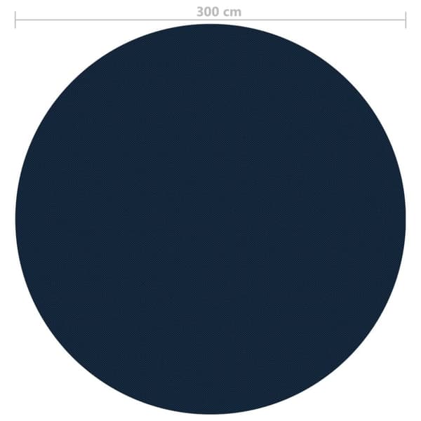 vidaXL Kelluva uima-altaan PE-aurinkoenergiakalvo 300 cm sinimusta