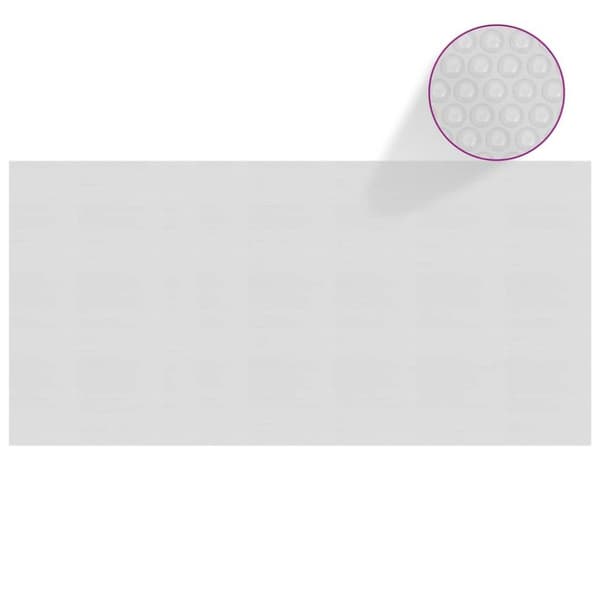 vidaXL Flytende solarduk til basseng PE 450x220 cm grå