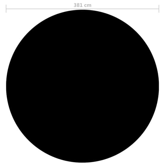 Poolskydd Svart 381 Cm Pe