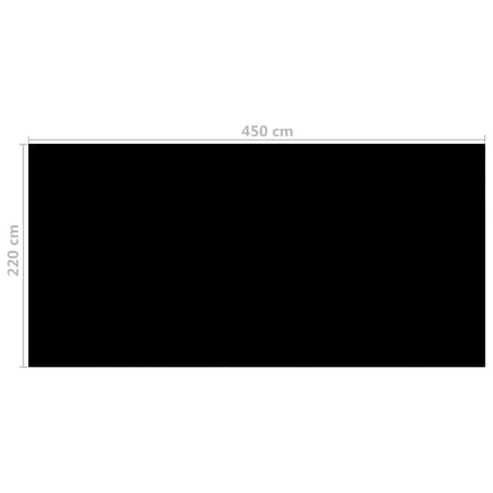 Poolskydd Svart 450X220 Cm Pe