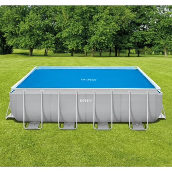 INTEX Soldrevet bassengtrekk blå 476x234 cm polyetylen