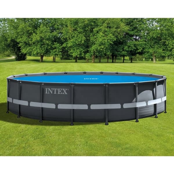 INTEX solopvarmet poolovertræk 538 cm polyethylen blå