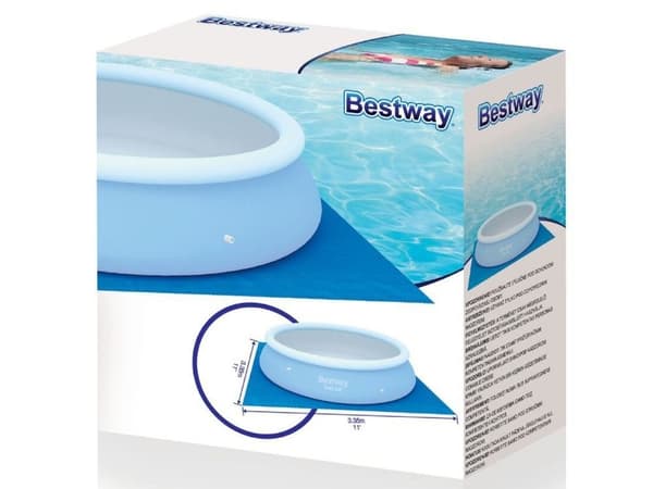 Bestway simbassängduk 335 x 335 cm – blå