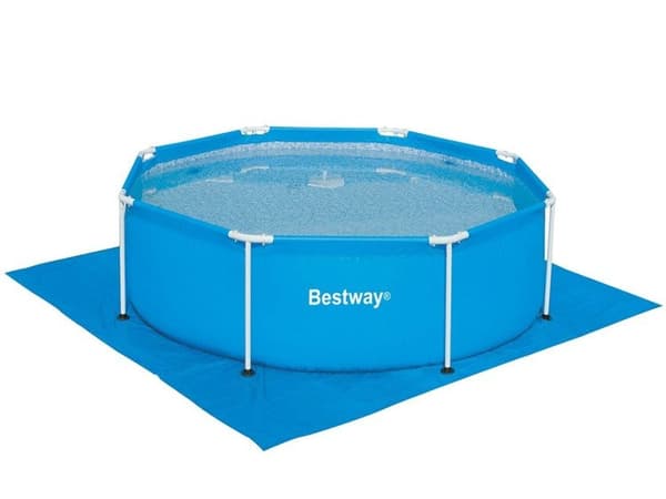 Bestway swimmingpool-underlag 335 x 335 cm – blå