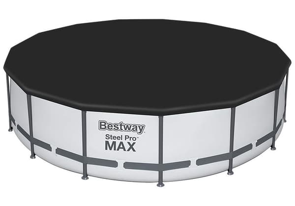 Bestway poolskydd 457 cm rund svart