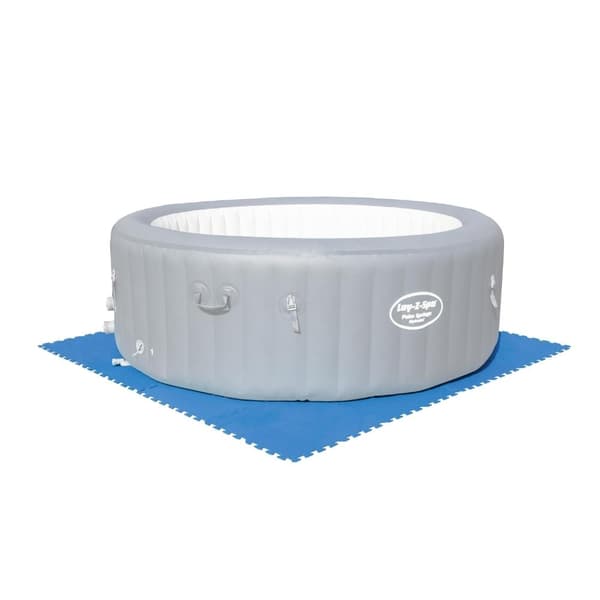 Poolfliser - Bestway - 50 cm x 50 cm - 4m² - 16 fliser & WAYS skrubbebørste