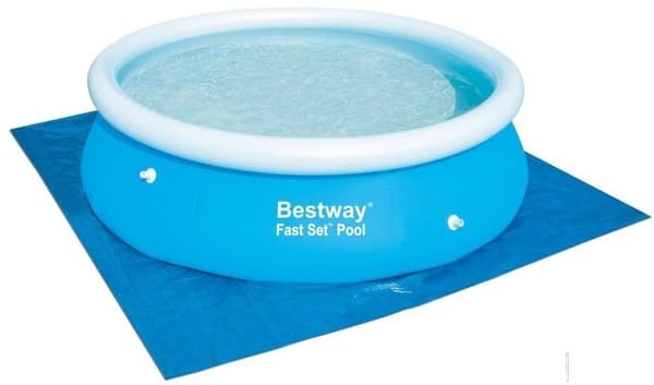 Bestway svømmebassin bundplade 396 x 396 cm - Blå