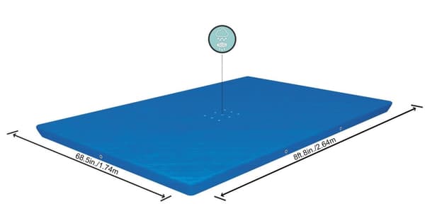 Bestway Poolskydd 259 x 170 cm Steel Pro Frame
