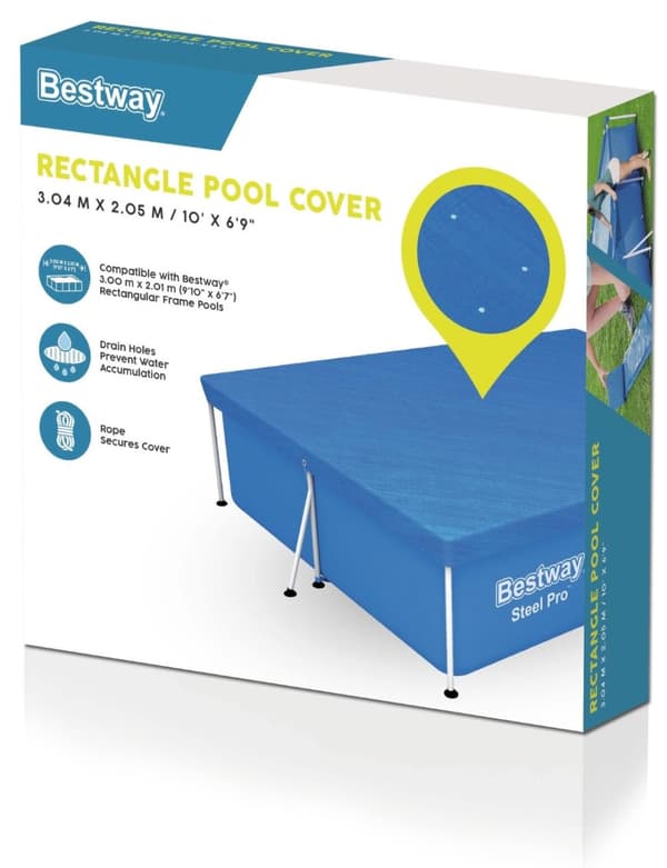 Bestway Poolskydd 300 x 201 cm till Steel Pro Frame