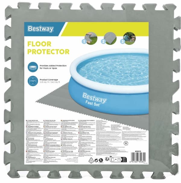 Bestway Skydd för poolgolv 9 st (50 x 50 cm) Special Edition