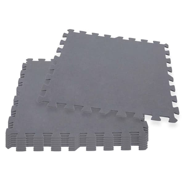 INTEX - simbassängplattor - pusselmatta - 50x50 cm - 8 bitar - grå
