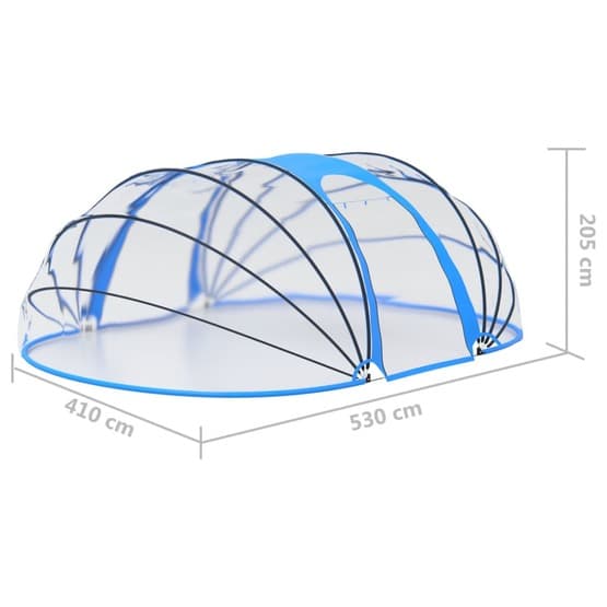 Poolkupol Oval 530X410X205 Cm