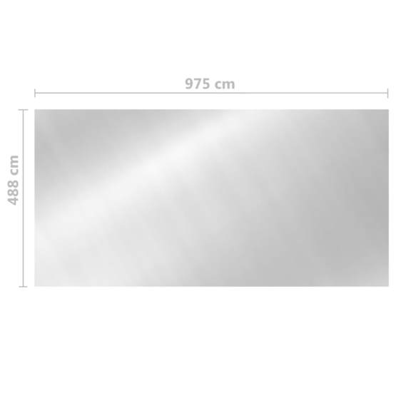 Poolskydd Silver 975X488 Cm Pe