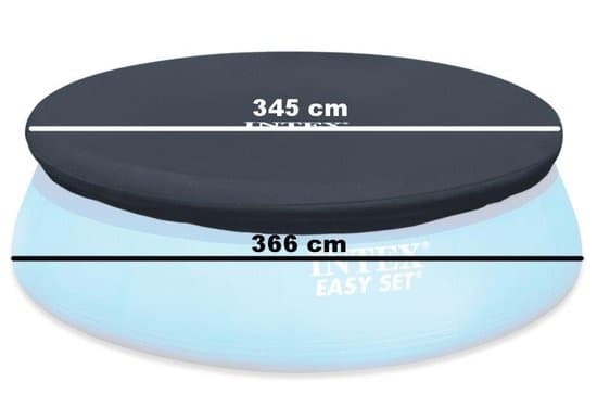 Avslutande lock - poolskydd - 366 cm i diameter - Intex pooler