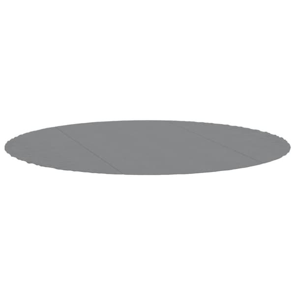 vidaXL poolunderlag Ø306 cm polyester-geotekstil lysegrå