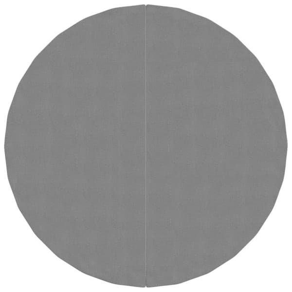vidaXL poolunderlag Ø244 cm polyester-geotekstil lysegrå