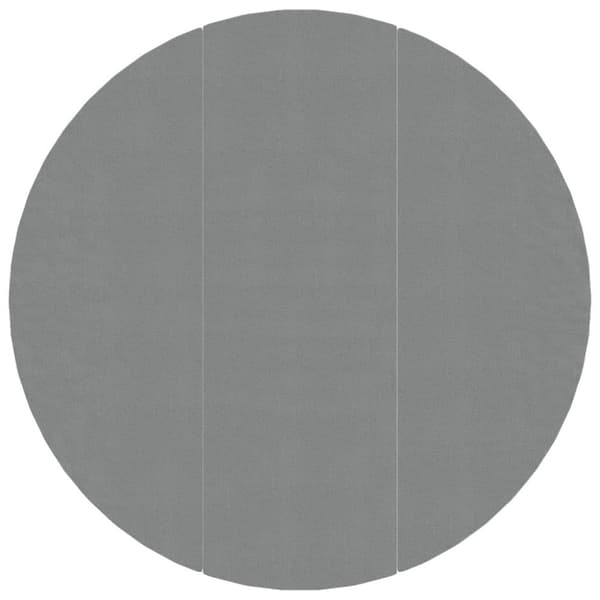 vidaXL Bottenmatta ljusgrå Ø396 cm polyester geotextil