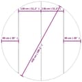 Pikkukuva 7 / 7: vidaXL Bottenmatta ljusgrå Ø458 cm polyester geotextil