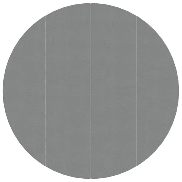vidaXL Bottenmatta ljusgrå Ø428 cm polyester geotextil